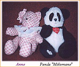 Anne, la premiere realisation avec le petit panda melomane