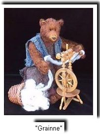un ours qui file vraiment la laine : Grainne