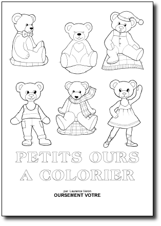 image de présentation 6 ours à colorier